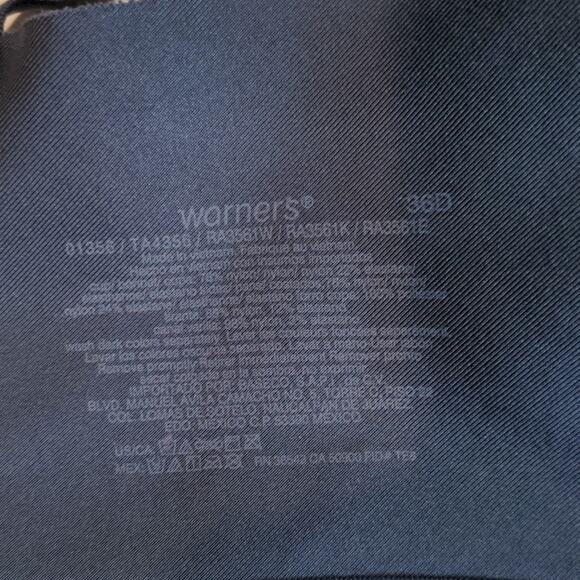 Warner's simply under arms smoothing bra 36D - Picture 5 of 9